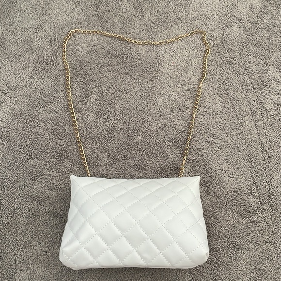 Shein White Quilted Purse - Picture 2 of 4